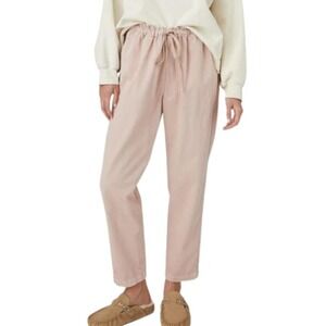 XIRENA 100% Cotton Rex Twill Pants Misted Rose Pink Women Size Small Drawstring